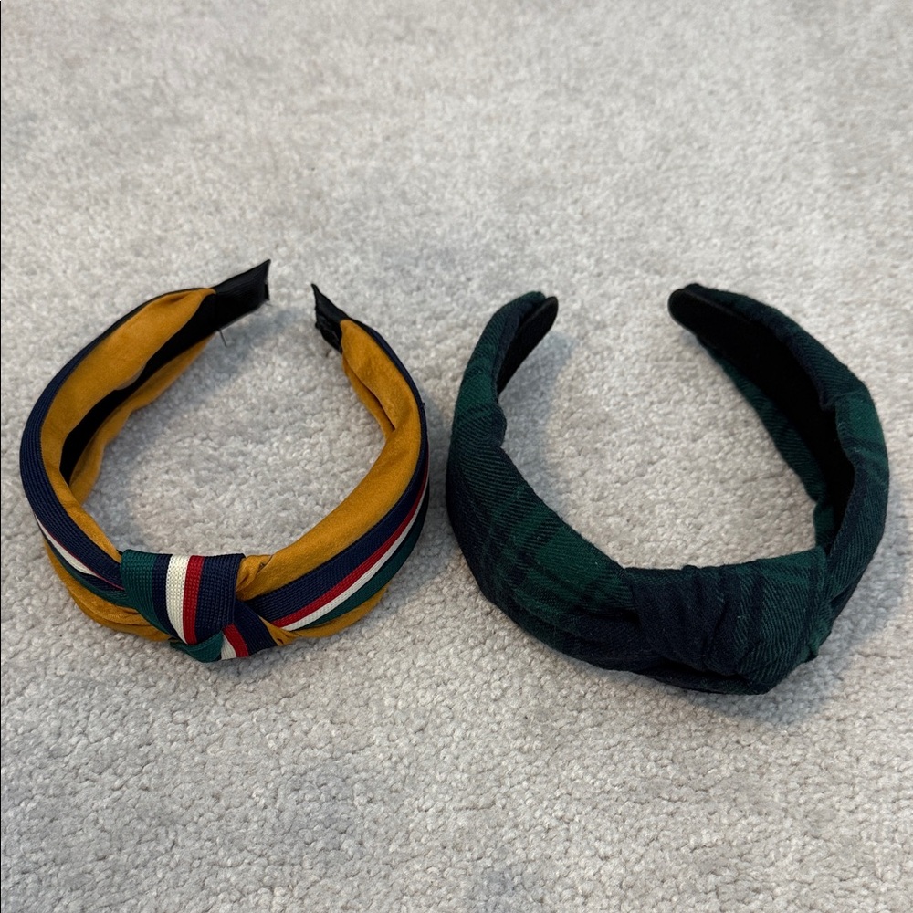 Head bands with top knots
